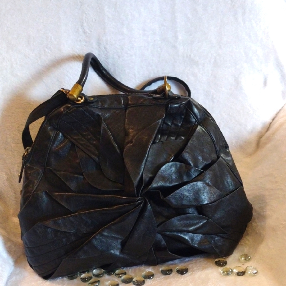 Jessica Simpson Black Leather Handbag